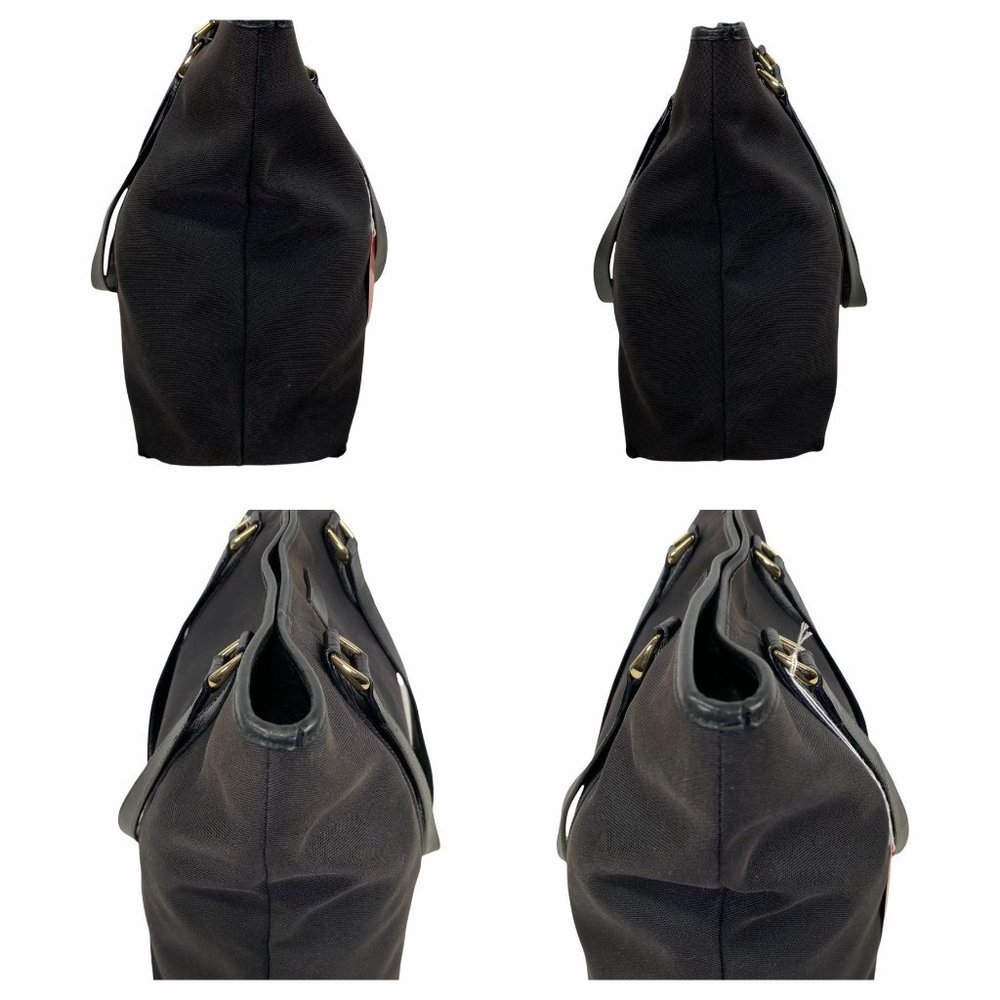 GUCCI TOTE BAG BLACK CANVAS 955108 - Picture 4 of 12